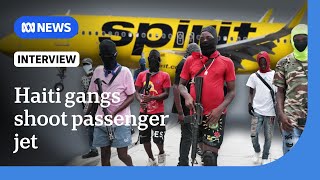 Haiti gangs fire shots at Spirit Airlines jet as Alix Didier FilsAime is sworn in as PM  The World [upl. by Arriek]