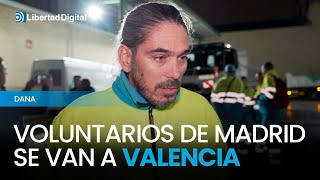 Voluntarios de servicios de limpieza madrileños se van a Valencia [upl. by Xila]