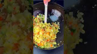 Black Pepper Beef Egg Fried Rice 🍳 FriedRice BlackPepper BeefLovers [upl. by Erica]