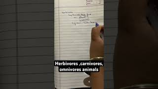 herbivores carnivores and omnivores animals youtubeshorts viralshort viralvideo [upl. by Ahso]