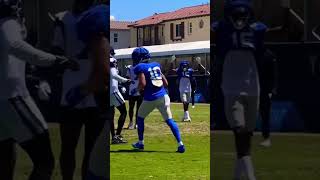 Jimmy Garoppolo throwing 2 TD’s to Cooper Kupp in the RamsCowboys joint practice 👀 rams shorts [upl. by Eiuqram233]