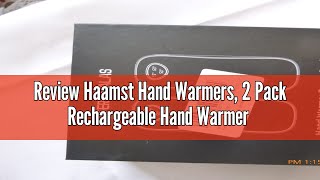 Review Haamst Hand Warmers 2 Pack Rechargeable Hand Warmer 10000mAh Electric Hand Warmer Reusable [upl. by Sanfo]