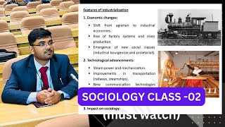 Sociology Class02 Emergence of Sociology IR FR [upl. by Leanna277]