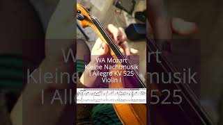 Eine Kleine Nachtmusik by WA Mozart violin lesson shorts [upl. by Nicolella167]