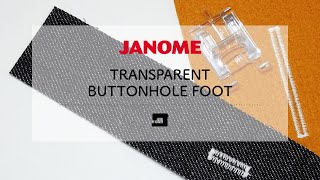 TRANSPARENT BUTTONHOLE FOOT [upl. by Nosecyrb]