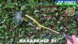 RAKET BADMINTON YONEX NANOFLARE DRIVE ORIGINAL DI TOKO OLAHRAGA ONLINE HARAPAN SPORT [upl. by Mulloy]