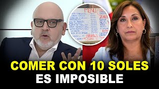 🥴 ¡Furioso 🤬Beto Ortiz DESTRUYE a Dina Boluarte COMER con 10 soles al día es imposible fácil hablar [upl. by Imefulo]