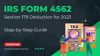 IRS Form 4562 Depreciation amp Amortization  Claim Section 179 Expense  StepbyStep Guide [upl. by Eitsirhc]