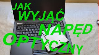 Jak wyjąć napęd optyczny z laptopa [upl. by Adnuhsor]