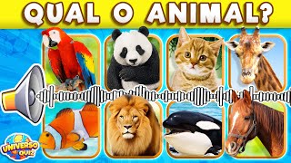 🐾 ADIVINHE QUAL É O ANIMAL  QUIZ ANIMAL  Teste seu conhecimentos com este quiz sobre animais [upl. by Myna]