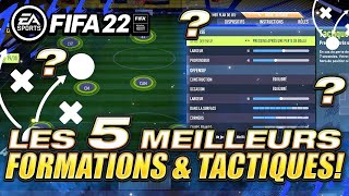 TUTO FIFA 22  LES 5 MEILLEURS FORMATIONS ET LEURS TACTIQUES PERSO POUR GAGNER TES MATCHS 2 [upl. by Yerfej]