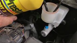 Easy How To Bleed Brake Master Cylinder On The Car No bench bleeding [upl. by Nylavad]