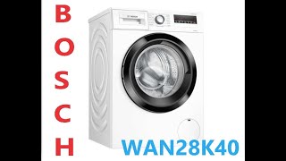 Waschmaschine Bosch WAN28K40￼Aqua Stop8kg1400UminEnergiekl C Kindersicherung deaktivieren￼ [upl. by Ciaphus405]