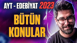 2023 AYT Edebiyat Konuları amp Konu Dağılımı [upl. by Nayr]