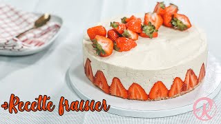 RECETTE FRAISIER POUR DÉBUTANTS [upl. by Hulburt]