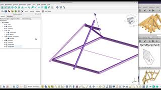 freecad dachstuhl zimmerei arch tutorial ausführungsplanung anleitung [upl. by Ambrosi]