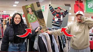 PICKING EACH OTHERS OUTFITS WITHOUT LOOKING WE WENT IN PUBLIC [upl. by Boonie]