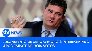 Julgamento de Sergio Moro é interrompido após empate de dois votos [upl. by Ayar]