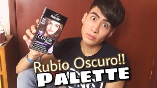 YO PROBÉ Rubio Oscuro de PALETTE COLOR CREME ♥️ ¿Que tan oscuro es  Ivii Carranz [upl. by Alcock872]