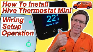 How to Install the Hive Thermostat Mini Explained in Detail Wiring Pairing Factory Reset [upl. by Haram]