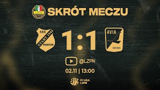 Skrót meczu Start 1944 Krasnystaw  Avia II Świdnik 11 4liga  Sezon 202425 [upl. by Aikenahs869]