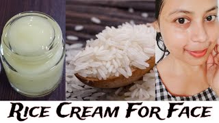 How To Make Rice Cream For Face  DIY Rice Cream [upl. by Mattah]