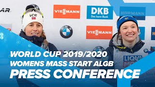 ALGB Women Mass Start Press Conference [upl. by Kcirdot]