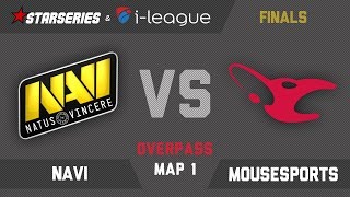 Navi vs Mousesports  Overpass Map 1  1080p60  GRANDFINALS StarLadder StarSeries iLeague Season 4 [upl. by Maice955]