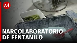 Encuentran laboratorio clandestino de fentanilo en el Valle de Mexicali aseguran más de medio kilo [upl. by Corvese471]