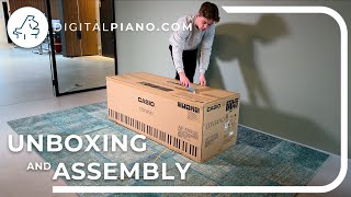 Casio CELVIANO AP550  Unboxing amp Assembly  Digitalpianocom [upl. by Nodyl]