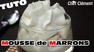 Recette GOURMANDE  Mousse de MARRONS au SIPHON  Chef Clément [upl. by Sineray]