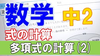 【授業動画】中２数学 式の計算①「単項式の計算2」 【ちびむすドリル】 [upl. by Pillsbury]