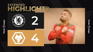 WOLVES HIT FOUR AT THE BRIDGE Chelsea 24 Wolves  Extended Highlights [upl. by Brander994]