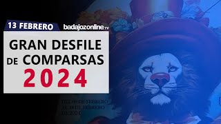 Gran Desfile de Comparsas 2024 del Carnaval de Badajoz [upl. by Elberta27]