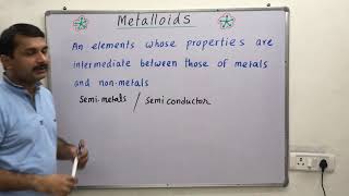 Metalloids  Semiconductors  Semi metalsIS MATTER AROUND US PURE class 9th [upl. by Starla]