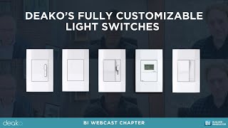 Deakos Fully Customizable Light Switches [upl. by Ydnil301]