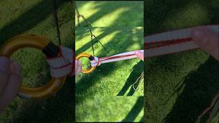 Magic Girth Hitch Using A Sling amp A Ring arborist rope climbing treeclimbing [upl. by Yecaw]