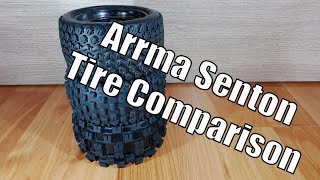 Arrma Senton tire comparison 14mm Hex [upl. by Hunt]