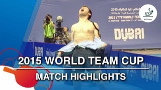 2015 World Team Cup Highlights MONTEIRO Joao vs MURAMATSU Yuto 14 [upl. by Sungam]