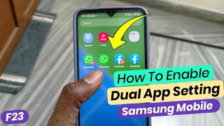 samsung mobile dual apps settings  samsung mobile me do app kaise chalye  dual app settings f23 5g [upl. by Akirdnahs42]