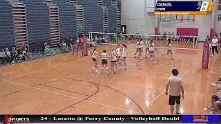 Loretto High School vs Clarksville High School  Volleyball  972024 [upl. by Giavani]