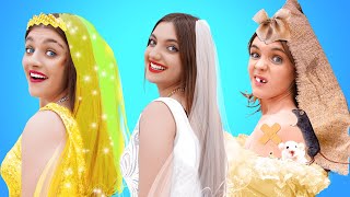 Poor Bride VS Rich Bride VS Mega Rich Bride  Awkward and funny wedding moments [upl. by Nick]