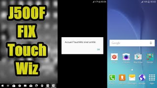 J500F accueil touchwiz sest arrêté fix full firmware flash [upl. by Spindell]