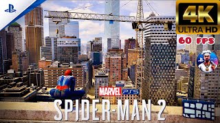 SPIDERMAN 2 THE ULTIMATE SWING EXPERIENCE  PS5 Gameplay in 4k [upl. by Guimar]