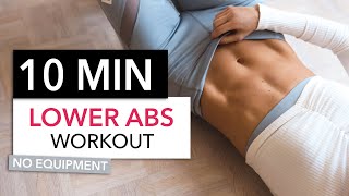 10 MIN LOWER AB WORKOUT  No Equipment I Pamela Reif [upl. by Apollus316]