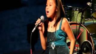 My Heart Will Go On  Celine Dion  Titanic live cover by 9 yo Dominique Dy at Riverfest Idol [upl. by Ajani]