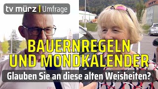 tv mürz  Umfrage Bauernregeln und Mondkalender  glauben Sie an diese alten Weisheiten [upl. by Ellon]