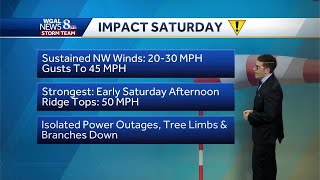 High winds could cause problems Saturday [upl. by Laro302]