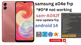 samsung A04e frp google bypass 2024 update  android 14 frp bypass  samsung phone frp sam a042f [upl. by Crompton]