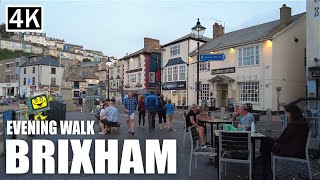 BRIXHAM Devon July 2021 Evening Walk Brixham Harbour amp Marina to Brixham Breakwater 4k Virtual Walk [upl. by Anaihsat]